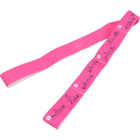 Bandes de résistance pour exercices de yoga, élastiques de résistance latine, bandes d'étirement élastiques, rose rouge (1/5)
