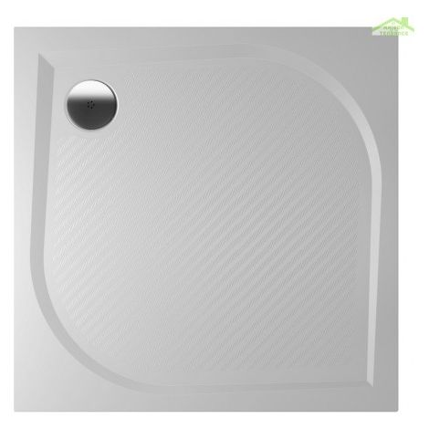 Receveur de douche carré en marbre RIHO KOLPING DB21 90x90x3cm-Blanc-Blanc-90 -- (1/4)