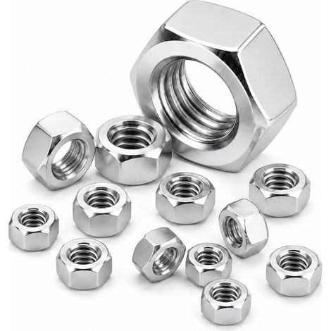 Ecrou M6 INOX A2 Hexagonal Nut Ø 6mm, LOT DE 50 Pcs (1/5)