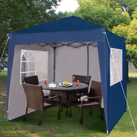 Mcc Premier 2X2m Pop-up Gazebo waterproof coating layer Marquee Canopy WS BLUE