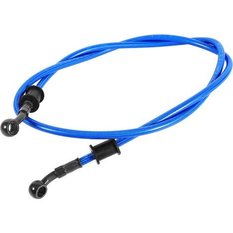 Ligne de frein et d'embrayage tressée en acier inoxydable bleu, 60cm, tuyau d'huile moto, 1 pièce (1/2)