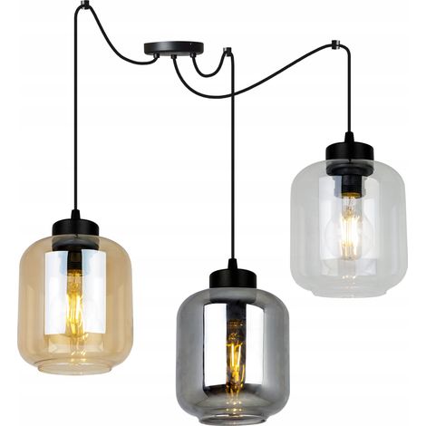 MODERNE ELEGANTE HÄNGELAMPE MIT GLASSCHIRM