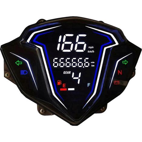 Digitales Kilometerzähler-Instrument für Motorräder, einstellbar für SRL115 FI--