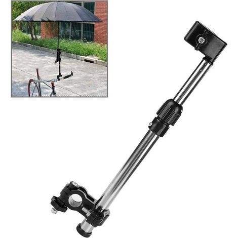 Stroller Umbrella Holder,Adjustable Umbrella Holder,Steel Retractable Umbrella Holder, Stainless Steel Umbrella Holder,for Stroller,Bicycle,Outdoor Activities,etc.(Installation diameter: 1.5-2.5 cm) (1/5)