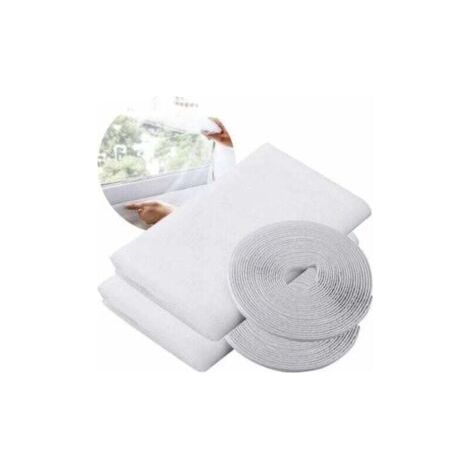 BUNTHAUS PA Moskitonetze für Fenster, Insect Stop Standard Moskitonetz für Fenster, Fensternetz, mit 2 Rollen Selbstklebestreifen, 2 Packungen, 150 cm x 200 cm (1/4)