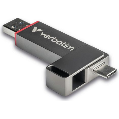 Chiavetta USB Verbatim Dual QuickStick da 512 GB con porte USB-C/USB-A e USB 3.2 Gen 1. (1/5)