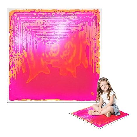 Large Liquid Sensory Mat 50 x 50 cm, Multi-Color Sensory Floor Tiles, Eco-Friendly PVC, Sensory Toy for Autism, Home, Kindergarten and Room (1/5)