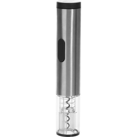 Tire-bouchon électrique en inox gris, 26,5 cm, design élégant, livraison gratuite (1/3)