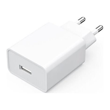 Universal 5V 2A/10W USB Wall Charger with 1 Port – USB Socket Compatible with All Types of Devices and Smartphones, White (1/2)