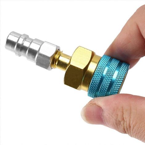 Raccord rapide basse pression R1234Yf vers R134A, adaptateur de tuyau R12 vers R134A (1/5)