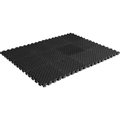 Tapis D Exercice - 12 Pièces Emboîtables 30 x 30 x 1,3 cm - Surface Antidérapante À Texture Losange - Pour Salle De Sport Ou Home Gym - Lot De 1 (1/5)