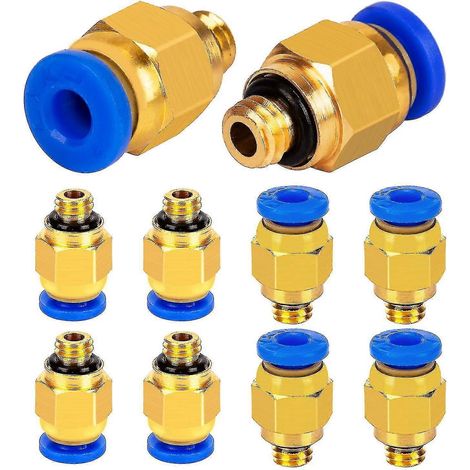Raccord pneumatique droit PC4-M6 PC4-M6 pour imprimante 3D, filetage M6, tube PTFE [jkw] (1/5)