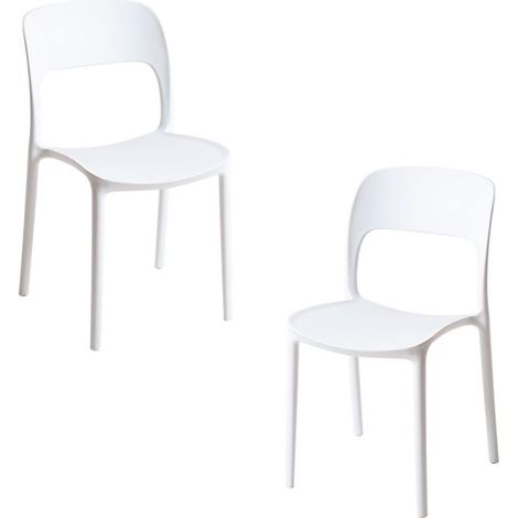Packs Sillas Jardín - Pack 2 Sillas Inis - Blanco (1/5)