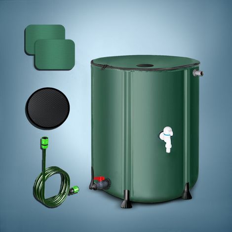 XEPHO Récupérateur Eau de Pluie Pliable Réservoir d'eau Cuve Eau de Pluie aux Intempéries pour Arrosage Jardin Potager Plantes Arrosage Gazon - 100 litres