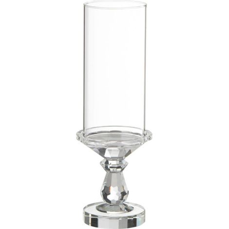 Photophore Design en Cristal "Marie" 35cm Transparent (1/5)