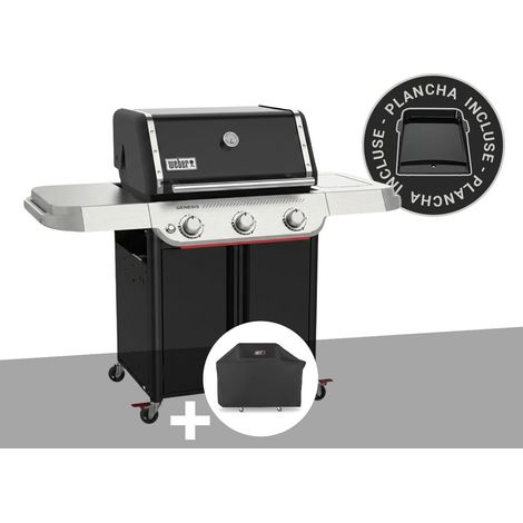 Barbecue à gaz Genesis E-315W Plancha + Housse - Weber