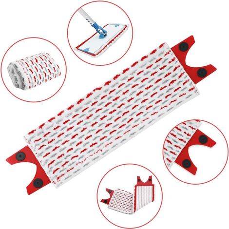 Lot de 2 recharges en microfibre bicolore pour balai électrique Vileda Ultramax (1/5)