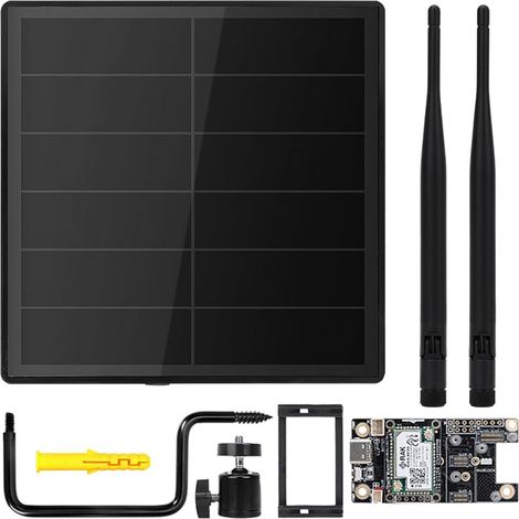 D5 Solar Lora Node Meshtastic Répéteur avec Wisblock RAK19007 RAK4631 868 MHz Mesh Lora Antenne NRF52840 Bluetooth Panneau intégré 5000 mAh Contrôleur (1/5)
