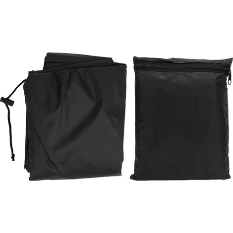 Housse de Miroir 210D Polyester Argenté Imperméable Anti-Poussière avec Fermeture Éclair pour Miroir sur Pied Noir 64x24x2 Pouces (1/5)