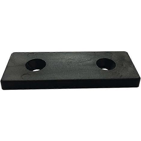 Planeur rectangulaire noir, 2,5 x 6 cm x 0,5 cm (8 pièces par paquet), 1 pièce. (1/5)