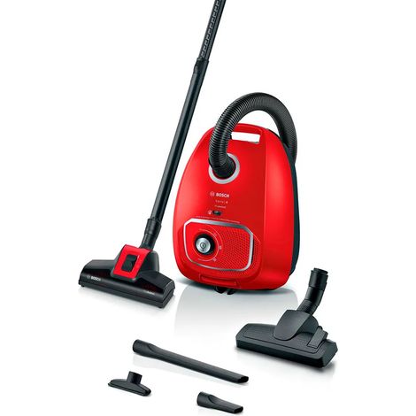 Bosch BGB41PET1 Serie 4 Aspiradora Roja Negra 700W