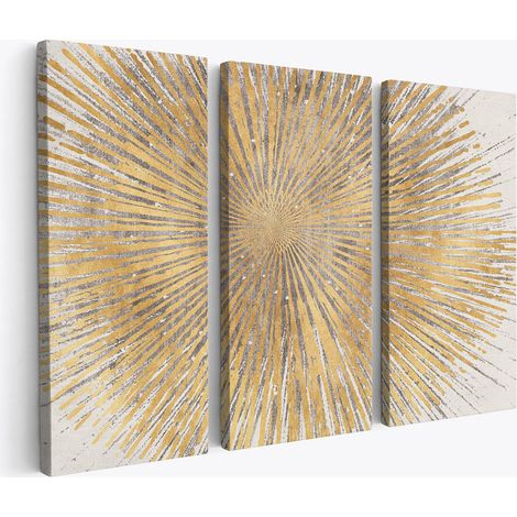 Tableau triptyque - Abstrait (1/4)
