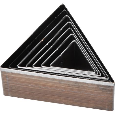 7 Pièces 20-50mm Emporte-pièce Triangle Cuir DIY Moule Découpe Artisanat (1/5)