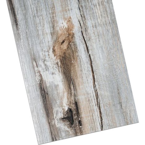 Lot de 4 planches de sol autocollantes effet bois 90 x 15 cm Carreaux de sol rustiques imperméables en vinyle pour salle de bain, cuisine, chambre à coucher, bleu (1/5)