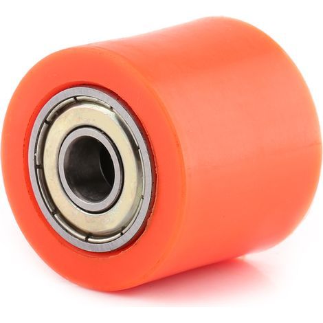 Phefop Chain Roller Pulley Slider, Heavy Duty Ready-to-Use Bearings, Premium Material Wheel for Street Bike, Motorcycle, Mountain Bike, Dirt Pit Bike, with Multiple (Orange 8MM). (1/5)