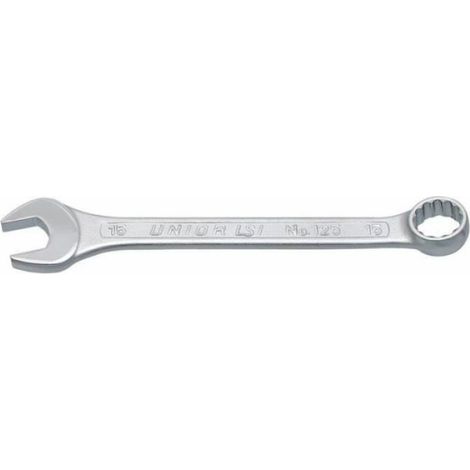Clé plate à fourche coudée - 12 mm et 139 mm - Chrome vanadium - Tête polie