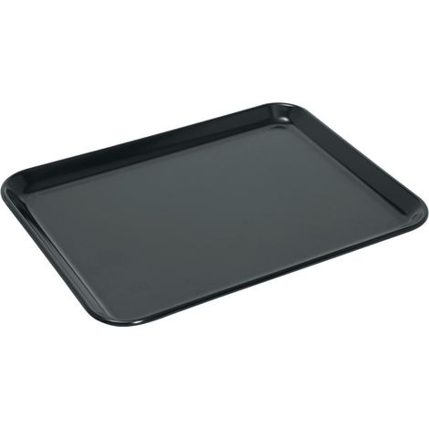 Vassoio per alimenti in melamina 350x240x17mm nero - Hendi 569207