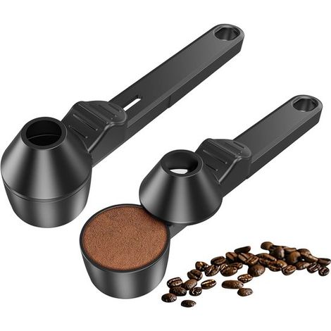 Kaffeelöffel und Trichter Wiederverwendbar Kaffeemesslöffel Fassungsvermögen 2 Esslöffel Kaffeepulverlöffel mit Trichter für Kaffee Proteinpulver (1/5)