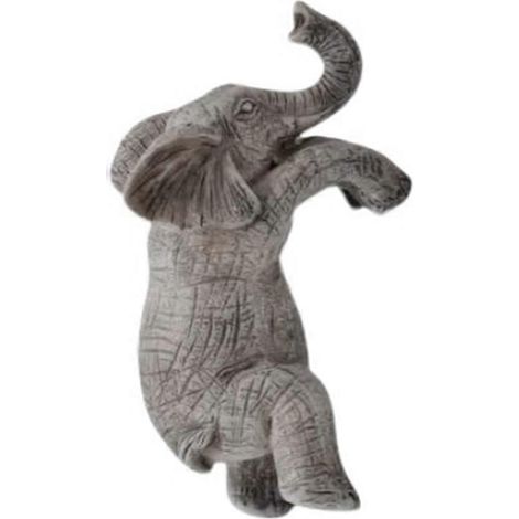 Pot de fleurs suspendu en forme d'éléphant - Décoration charmante pour balcon et jardin (1/5)