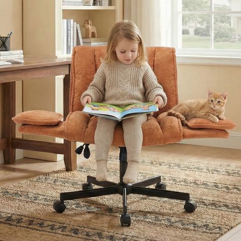 Ergonomischer Bürostuhl mit klappbaren Armlehnen, Air-Lordosenstütze, breiter Sitzfläche und Rollen, bis 150 kg