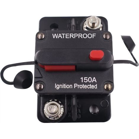 Disjoncteur Étanche 150A Réinitialisation Manuelle pour Circuits 12V à 48V, Idéal Voitures, Bateaux et Systèmes Audio (1/5)