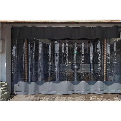 Seitenteil-Zelt für den Außenbereich mit PVC-Ösen, wasserdichte Allwetter-Plane, wetterfester Trennvorhang für Pergola, Veranda, Pavillon, Garten (2,5 x 2,5 m, Grau) (1/5)