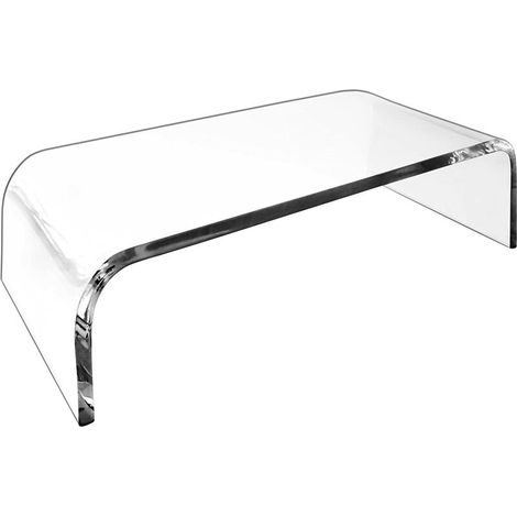 Support d'écran en acrylique transparent, rehausseur de bureau pour ordinateur portable/PC/multimédia, qualité supérieure (1/4)