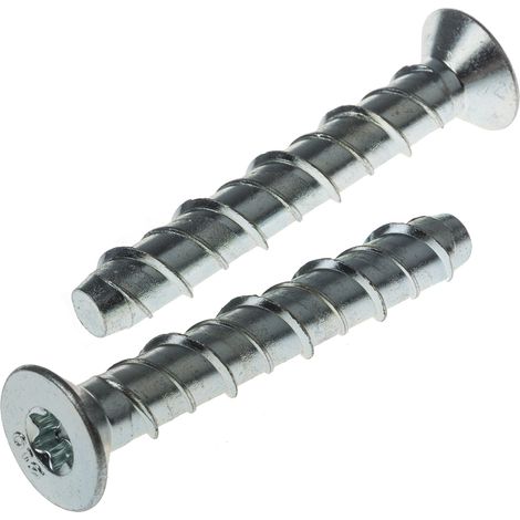 Boulon d'ancrage RS PRO, en Acier au carbone M10, 10mm x 75mm ( Prix pour Sachet de 10 )