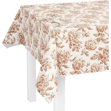 Tovaglia Vinile Cerata Rettangolare Impermeabile Beige 240x140 cm (1/4)