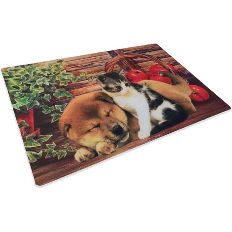 TAPPETO ZERBINO DIGITAL FRIENDS CM.40X60 CANE GATTO CESTO