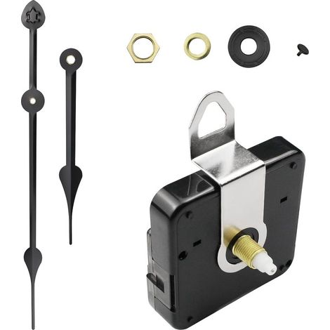 1 - Mécanisme Horloge - Aiguilles Horloge - Mouvement Quartz 15MM - Pour Réparation Et Bricolage DIY - Noir - 5.5x5.5x1.5cm (1/5)