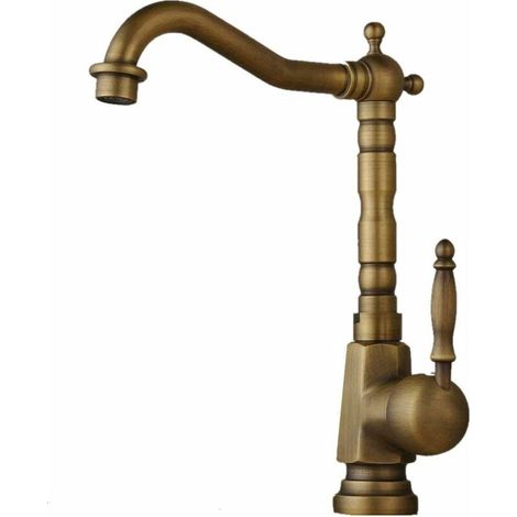 Single Handle Kitchen Sink Mixer Tap Brass Ceramic Cartridge Faucet Spout High Spout Faucet (1/4)
