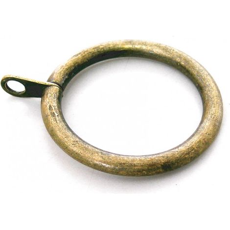 Anelli per Bastone Tende 45 mm - 10 pezzi - Nero