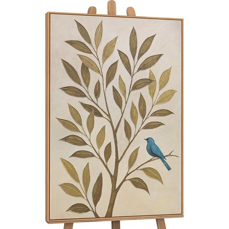 Gemälde Flüstern des Laubs Rahmen Eichefarben 120x80 cm (1/5)