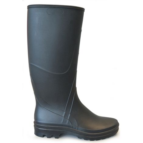 Bottes Kraft PVC recyclable doublure jersey noir 36 à 47