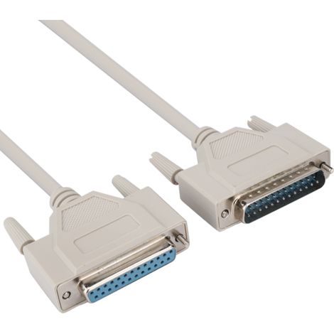 Câble série DB25, rallonge 25 broches, ligne de données pour imprimante/copieur, mâle-femelle