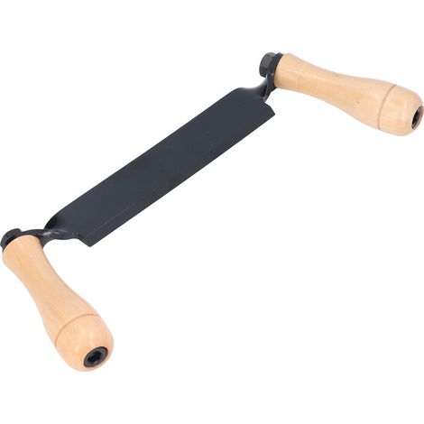 Couteau à dégrossir droit en acier tungstène, manche en bois, outil sûr et durable pour le dégrossissage de bûches et de poteaux de clôture, 25 cm (10 pouces). (1/5)