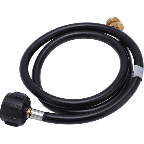 Tuyau flexible de rechange pour bouteille de gaz, barbecue, plancha, chauffage et camping-car, raccord 1 lb vers 20 lb, longueur 1,8 m (1/5)