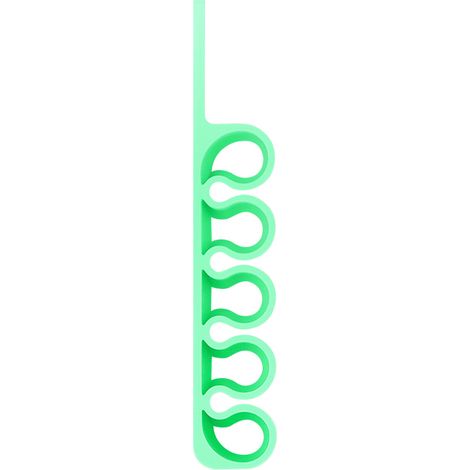 Organizer da ufficio in silicone - verde (1/5)