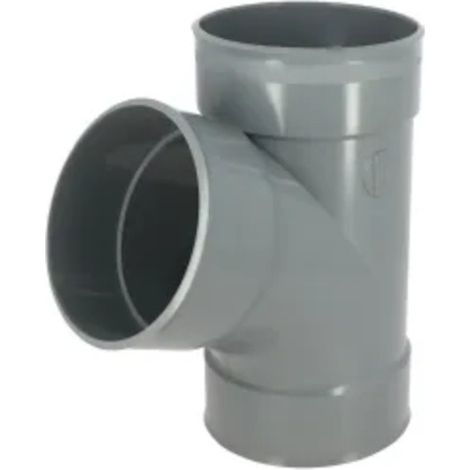 Coudelotte PVC NICOLL BZ166 femelle-femelle 67°30 Ø160 mm gris à coller